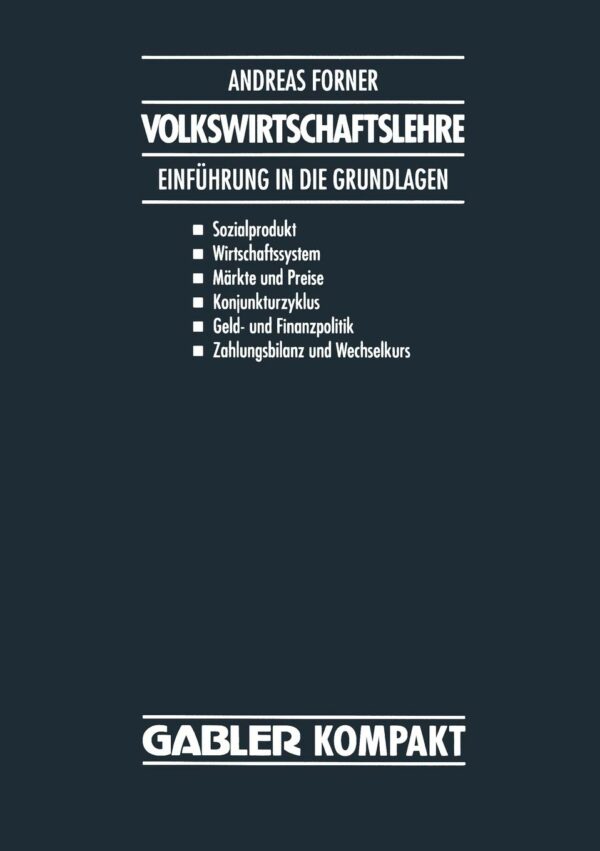 Buch Volkswirtschaftslehre